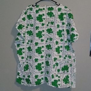 Handmade St.Patricks Day nurse scrub